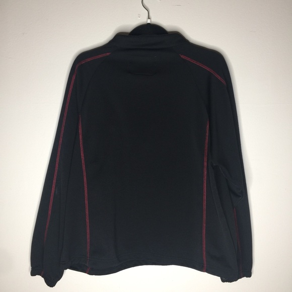 Campus Specialties MN Sz/M Black 3/4 Zip Pull Over with Georgia Logo - Picture 2 of 9